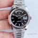 NEW Upgraded Rolex Day Date II Black Dial Ss Presidential Watch Swiss 3255 V3 Version (2)_th.jpg